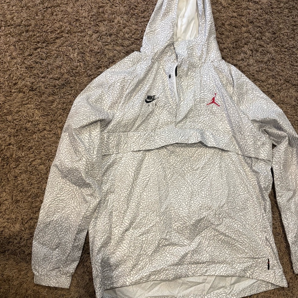 Nike White Patterned Hooded Jacket - image 2